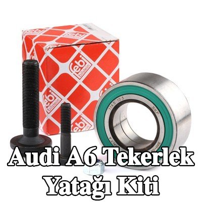 FEBI BILSTEIN Sol ön aks tekerlek yatağı kiti, Ön Aks Sağ, somunlu, tahrik mili cıvatası ile — 1995 Audi A6