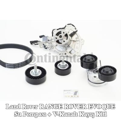 CONTITECH Su Pompası + V-Kanalı Kayış Kiti — Land Rover Range Rover Evoque