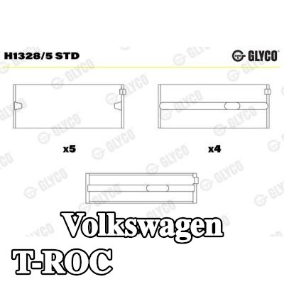 GLYCO محمل العمود المرفقي من الفولاذ المطلي بالبرونز, IROX2® — Volkswagen T-roc