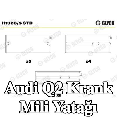 GLYCO Krank mili yatağı Bronz kaplı çelik arka, IROX2® — Audi Q2