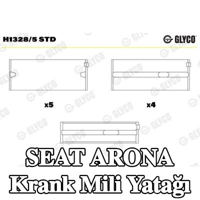 GLYCO Krank mili yatağı Bronz kaplı çelik arka, IROX2® — SEAT Arona