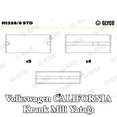 GLYCO Krank mili yatağı Bronz kaplı çelik arka, IROX2® — Volkswagen California