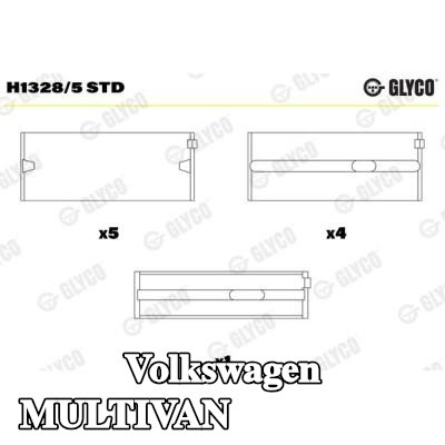 GLYCO محمل العمود المرفقي من الفولاذ المطلي بالبرونز, IROX2® — Volkswagen Multivan