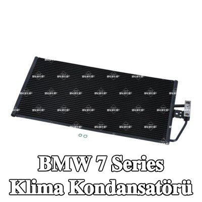NRF Klima kondansatörü EASY FIT, conta halkası ile, azot dolgulu — 2000 BMW 7 Series