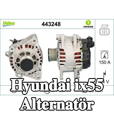 VALEO Alternatör 150A — Hyundai ix55