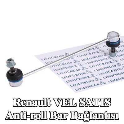 LEMFÖRDER Ön aks sol anti-roll bar bağlantısı, Ön Aks Sağ, 280mm, aksesuarlarla — Renault Vel Satis