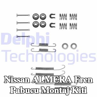 DELPHI Fren pabucu montaj kiti — 1997 Nissan Almera