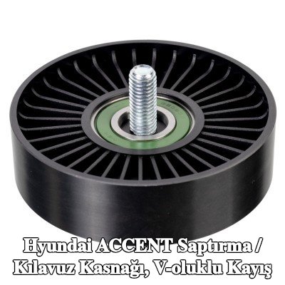 FEBI BILSTEIN Saptırma / kılavuz kasnağı, V-ribbed belt Outer Diameter: 94, 5mm — Hyundai Accent