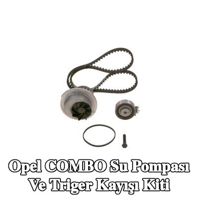 BOSCH Su pompası ve triger kayışı kiti Diş Sayısı: 111, Width: 17mm — 2002 Opel Combo