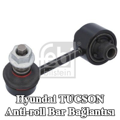 FEBI BILSTEIN Arka aks sol stabilizatör kolu, 133mm, Çelik — Hyundai Tucson