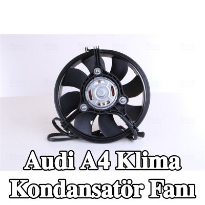 NISSENS Kontrol ünitesi olmayan AC kondansatör fanı — 2000 Audi A4