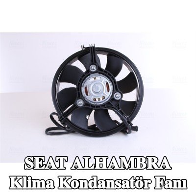 NISSENS Kontrol ünitesi olmayan AC kondansatör fanı — SEAT Alhambra