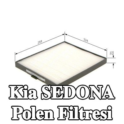 BOSCH Polen filtresi Partikül Filtresi — 2002 Kia Sedona
