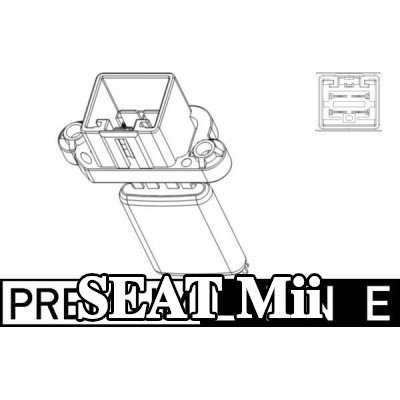 MAHLE مقاوم محرك المنفاخ — SEAT Mii