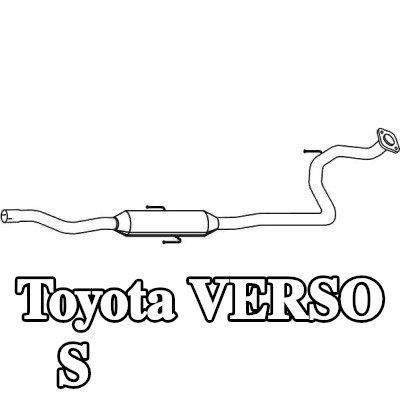 VEGAZ كاتم الصوت الأوسط — Toyota Verso S
