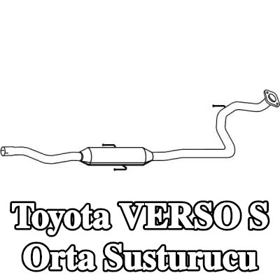 VEGAZ Orta susturucu — Toyota Verso S