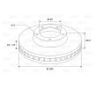 VALEO Ön aks fren diski, Outer Diameter: 296mm, Havalandırmalı — Toyota Matrix (2)