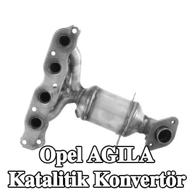 WALKER Egzoz manifoldlu katalitik konvertör, montaj parçaları ile — Opel Agila