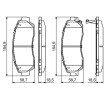 BOSCH Fren balatası seti 18, 5mm, gıcırtı önleyici plaka ile — Honda Odyssey (10)