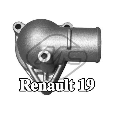 Metalcaucho شفة سائل التبريد بدون حشية/ختم, بدون منظم الحرارة — Renault 19