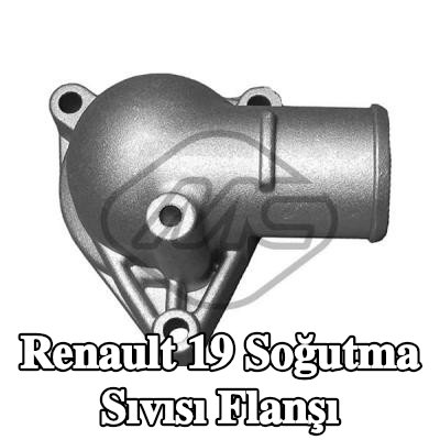 Metalcaucho Contasız/sızdırmazlık elemanı olmayan soğutma suyu flanşı, termostat olmadan — Renault 19