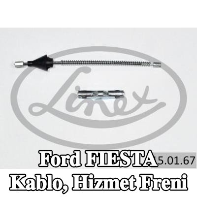 LINEX Kablo, hizmet freni — 2004 Ford Fiesta