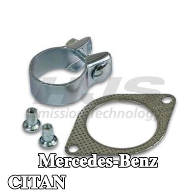 HJS طقم تركيب المحول الحفاز مع مشبك — Mercedes-Benz Citan