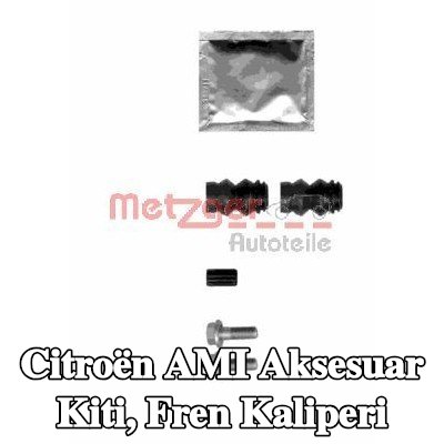 METZGER Aksesuar Seti, kılavuz cıvatasız fren kaliperi — Citroën Ami
