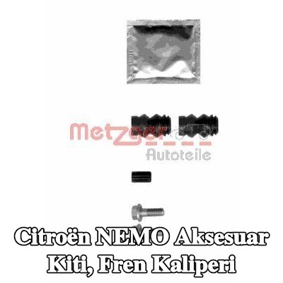 METZGER Aksesuar Seti, kılavuz cıvatasız fren kaliperi — Citroën Nemo