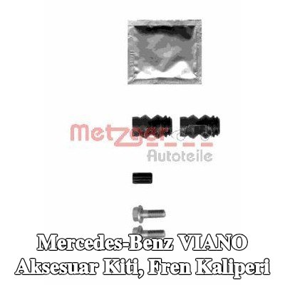 METZGER Aksesuar Seti, kılavuz cıvatasız fren kaliperi — Mercedes-Benz Viano