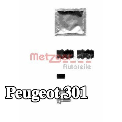 METZGER مجموعة الملحقات, مكبس الفرامل بدون مسامير التوجيه — Peugeot 301