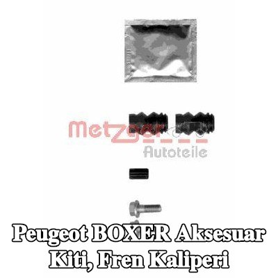 METZGER Aksesuar Seti, kılavuz cıvatasız fren kaliperi — Peugeot Boxer
