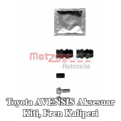 METZGER Aksesuar Seti, kılavuz cıvatasız fren kaliperi — Toyota Avensis