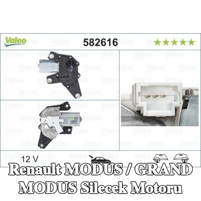 VALEO Silecek motoru Arka, ORIGINAL PART, 12V — Renault Modus / Grand Modus