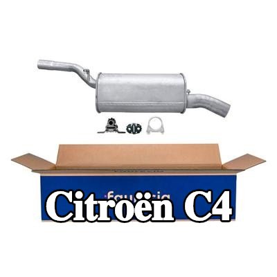 HELLA كاتم الصوت الخلفي الخلفي, مع قطع التركيب — 2012 Citroën C4