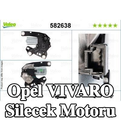 VALEO Silecek motoru Arka Aks Sol, 12V — Opel Vivaro