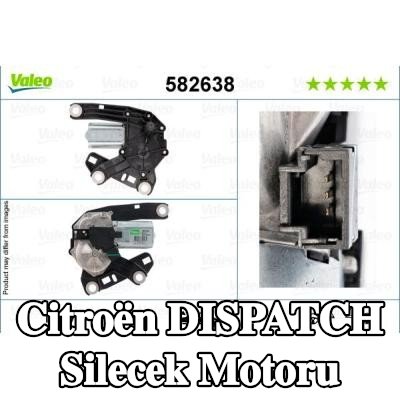 VALEO Silecek motoru Arka Aks Sol, 12V — Citroën Dispatch