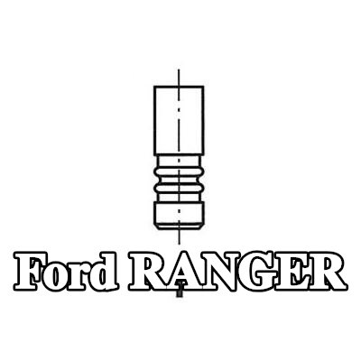 FRECCIA صمام العادم ساق صمام مطلية بالكروم — Ford Ranger