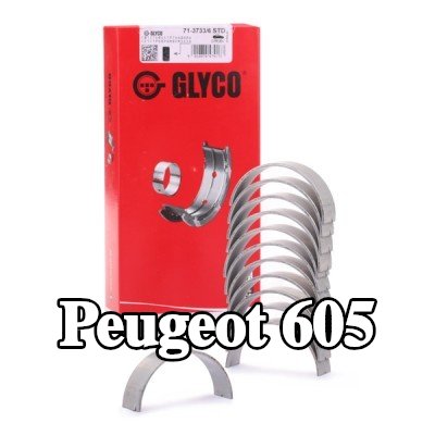 GLYCO محامل الطرف الكبير ذات ظهر فولاذي مطلي بالبرونز — Peugeot 605