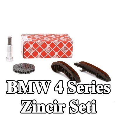 FEBI BILSTEIN Zaman zinciri kiti Üst, zincir gergili, kızak raylı — BMW 4 Series