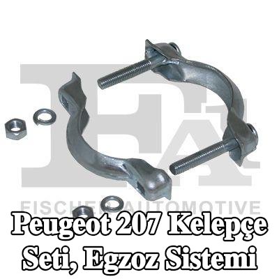 FA1 Kelepçe Seti, egzoz sistemi — Peugeot 207