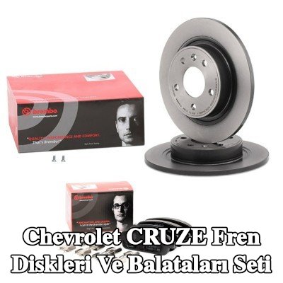 BREMBO Fren diskleri ve balataları seti Prime, düz — Chevrolet Cruze