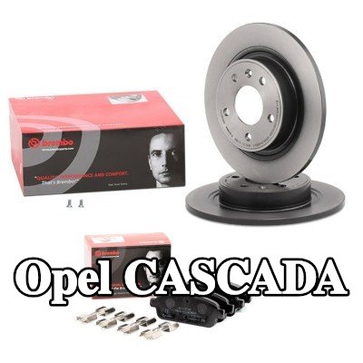 BREMBO مجموعة أقراص الفرامل والوسادات Prime, صلب — Opel Cascada