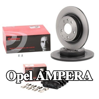 BREMBO مجموعة أقراص الفرامل والوسادات Prime, صلب — 2011 Opel Ampera