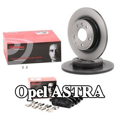 BREMBO مجموعة أقراص الفرامل والوسادات Prime, صلب — 2016 Opel Astra