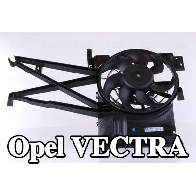 NISSENS مروحة مكثف تكييف الهواء بدون وحدة تحكم — Opel Vectra