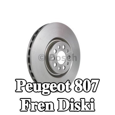BOSCH Fren diski Dış Çap: 310mm, Havalandırmalı, Yağlanmış — Peugeot 807