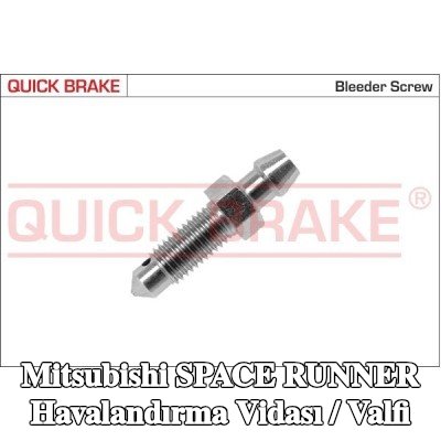 QUICK BRAKE Havalandırma vidası / valfi — 1998 Mitsubishi Space Runner