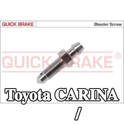 QUICK BRAKE برغي/صمام التهوية — 1990 Toyota Carina