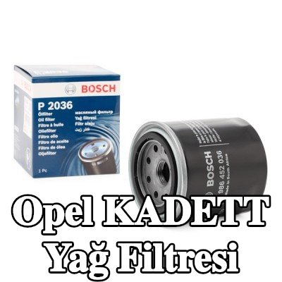 BOSCH İki çek valflı yağ filtresi — 1990 Opel Kadett